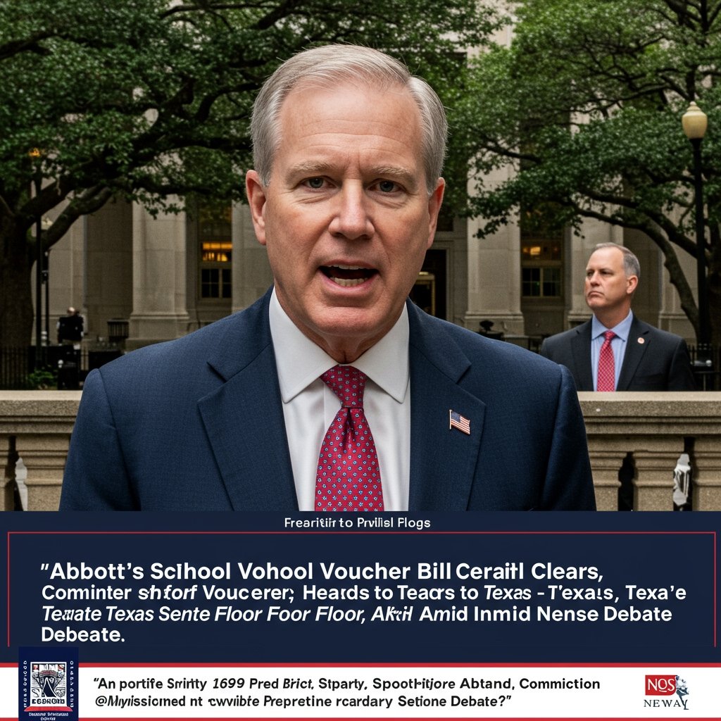 Abbott's School Voucher Bill Clears Committee, Heads to Texas Senate Floor Amid Intense Debate