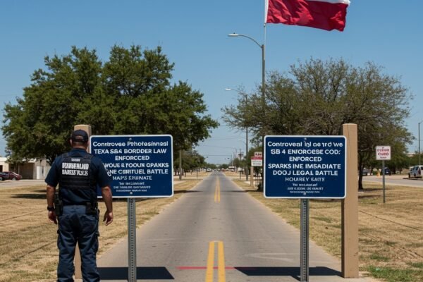 Controversial Texas Border Law SB 4 Enforced, Sparks Immediate DOJ Legal Battle