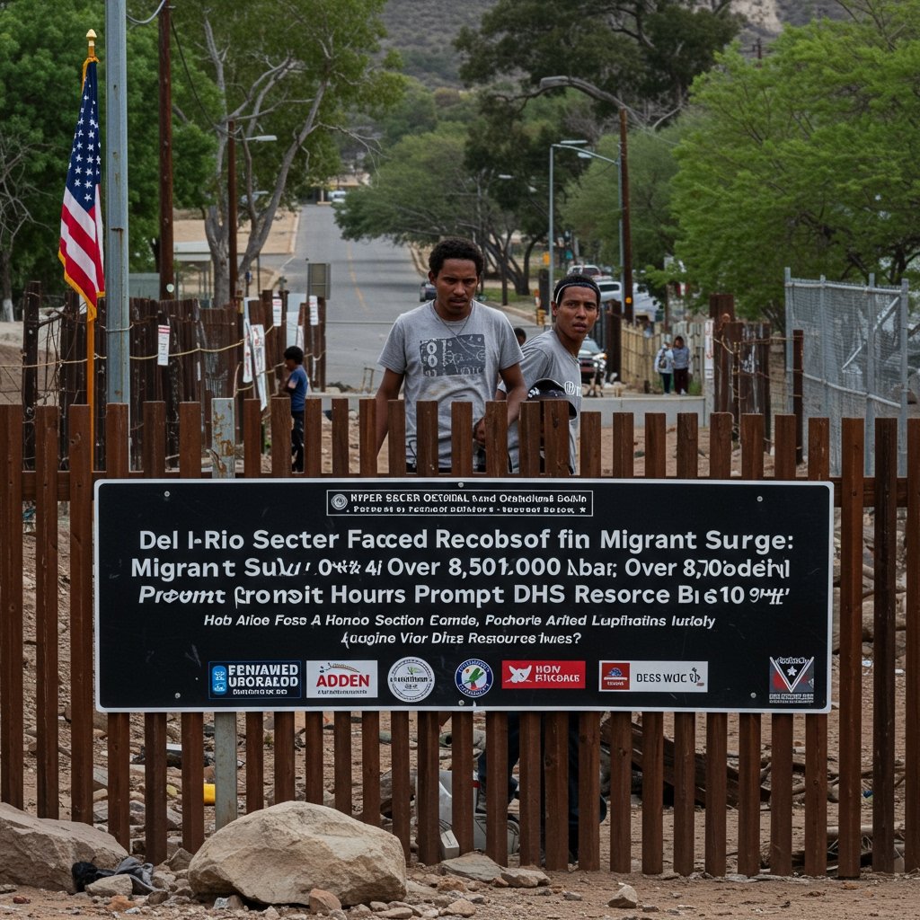 Del Rio Sector Faces Record Migrant Surge: Over 8,500 Encounters in 48 Hours Prompt DHS Resource Boost