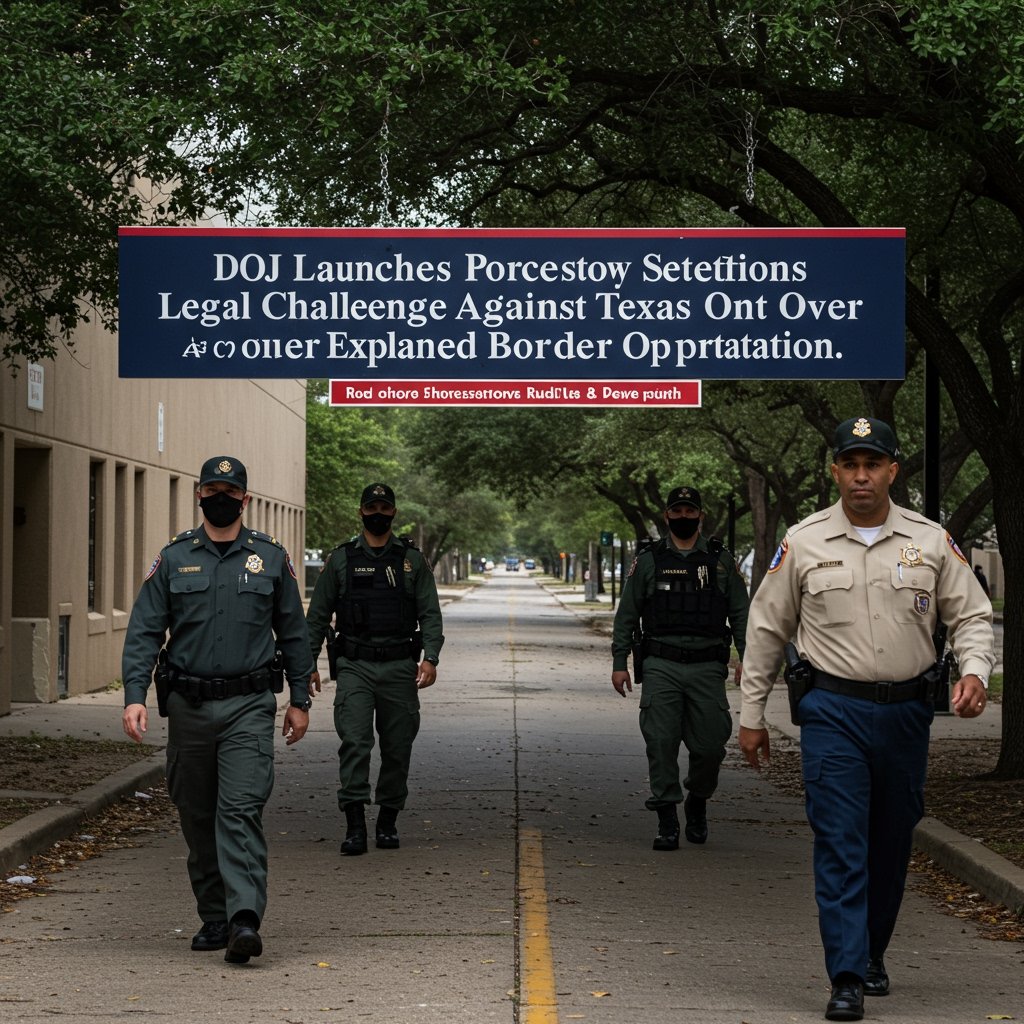 DOJ Launches Legal Challenge Against Texas Over Expanded Border Operation