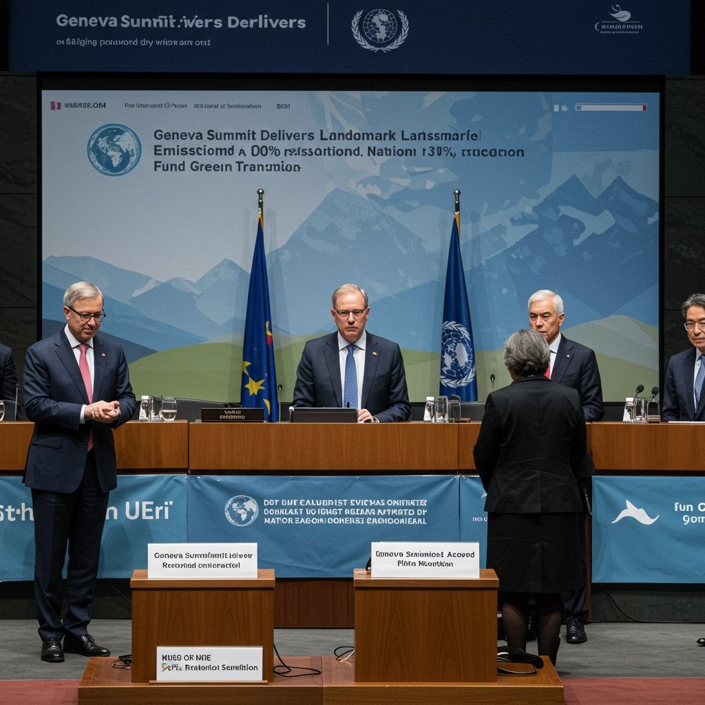 Geneva Summit Delivers Landmark Global Emissions Accord: Nations Target 30% Reduction, Fund Green Transition