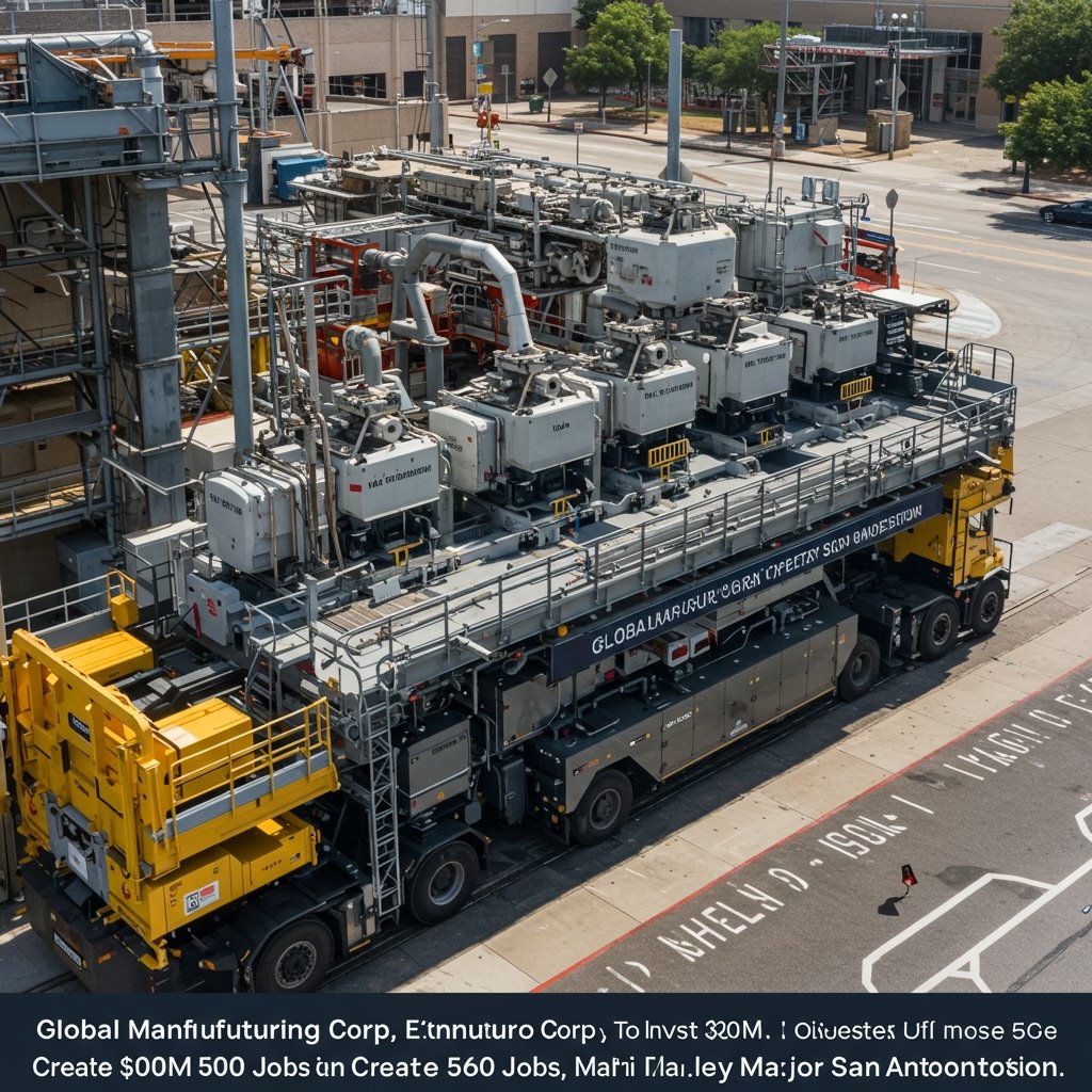 Global Manufacturing Corp. to Invest $300M, Create 500 Jobs in Major San Antonio Expansion