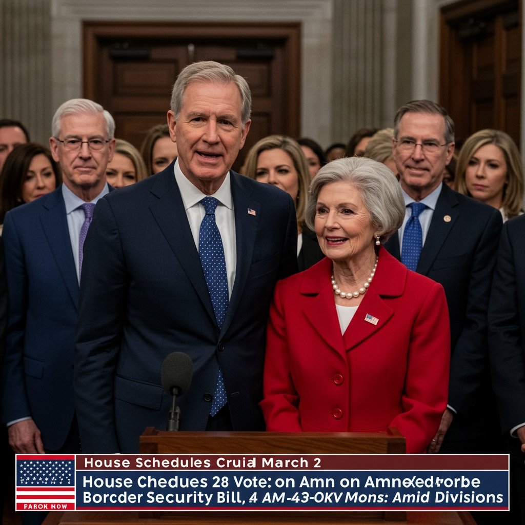 House Schedules Crucial March 28 Vote on Amended Border Security Bill Amid Divisions