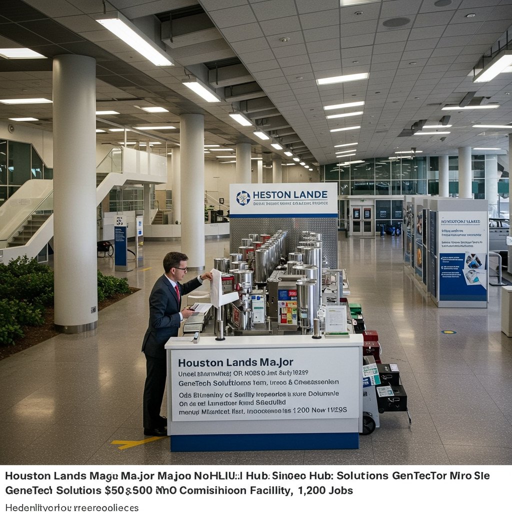 Houston Lands Major Biotech Hub: GeneTech Solutions Unveils $500 Million Facility, 1,200 New Jobs