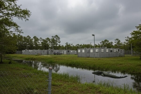 President Trump Scheduled to Visit New Migrant Detention Facility in Remote Florida Everglades, Nicknamed ‘Alligator Alcatraz’ President Trump Scheduled to Visit New Migrant Detention Facility in Remote Florida Everglades, Nicknamed 'Alligator Alcatraz'