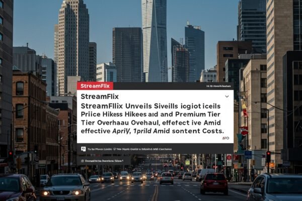 StreamFlix Unveils Significant Price Hikes and Premium Tier Overhaul Effective April 1st Amid Soaring Content Costs