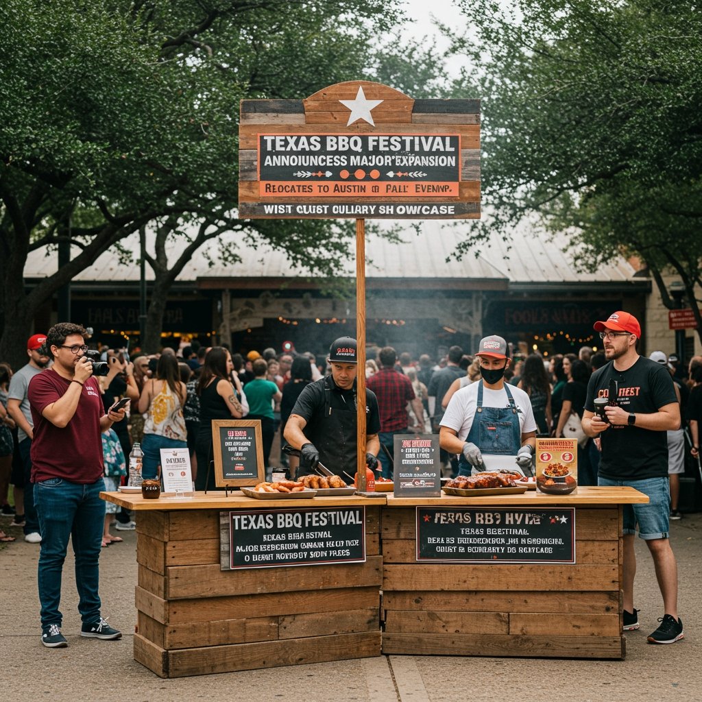Texas BBQ Festival Announces Major Expansion, Relocates to Austin for Fall 2025 Event with Culinary Showcase