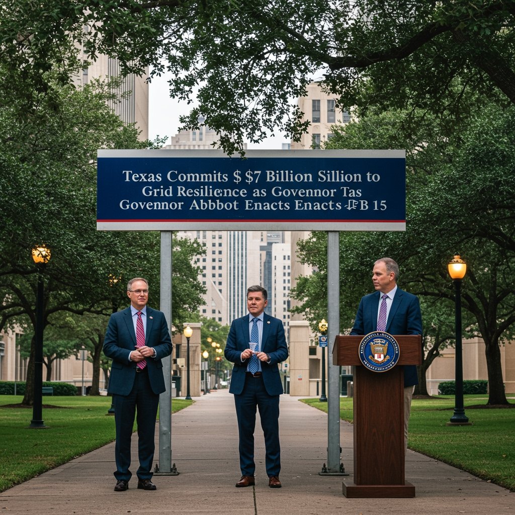Texas Commits $7 Billion to Grid Resilience as Governor Abbott Enacts SB 15