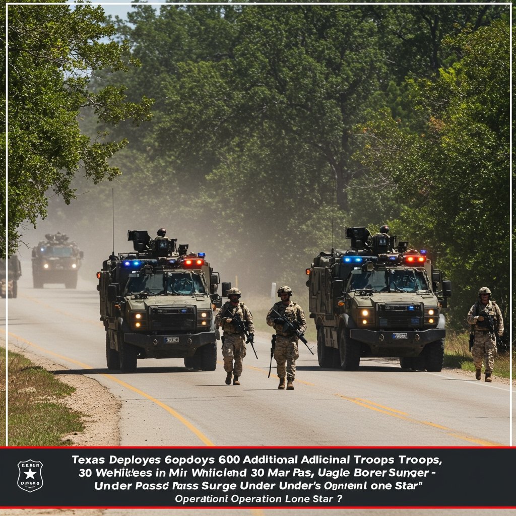 Texas Deploys 600 Additional Troops, 30 Vehicles in Major Eagle Pass Border Surge Under Operation Lone Star