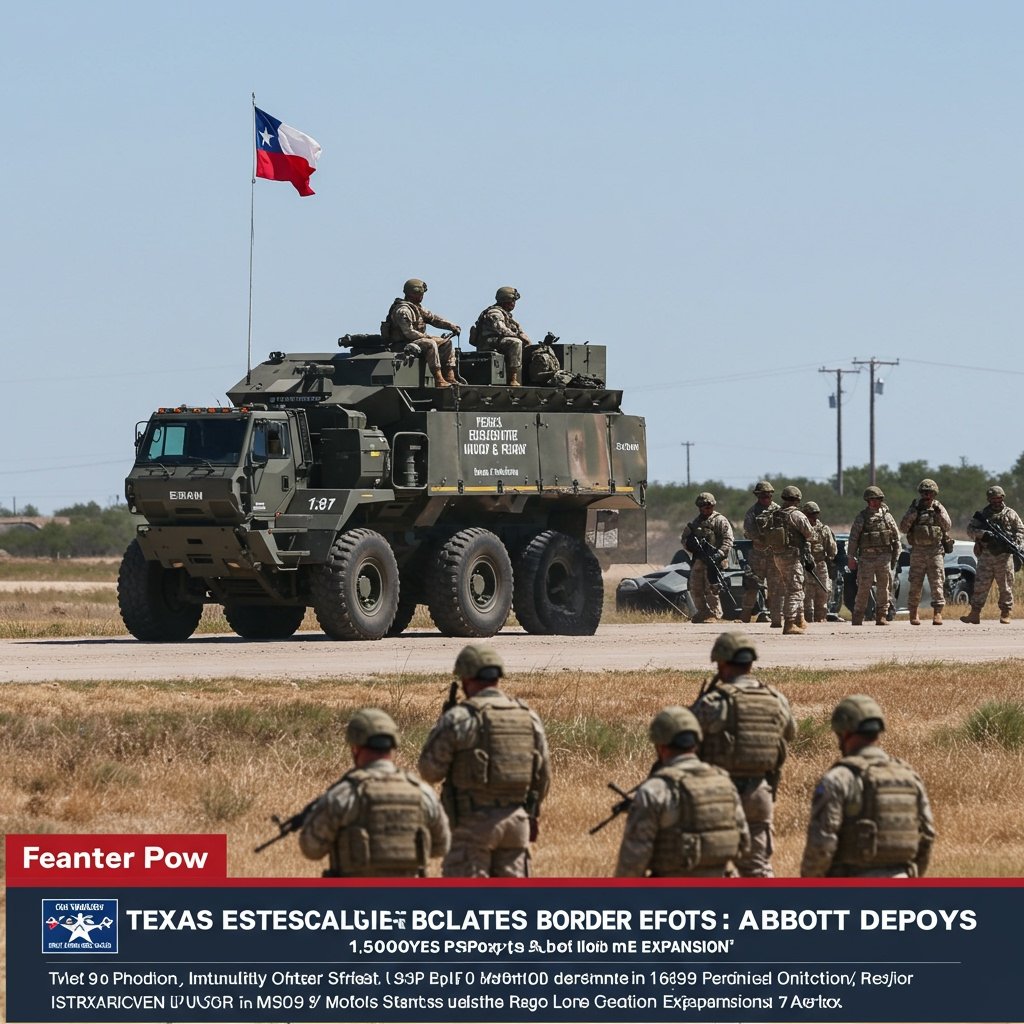 Texas Escalates Border Efforts: Abbott Deploys 1,500 Personnel in Major Operation Lone Star Expansion