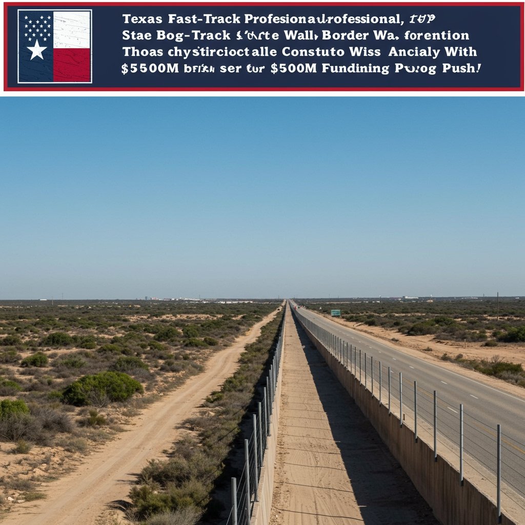 Texas Fast Tracks State Border Wall Construction with $500M Funding Push