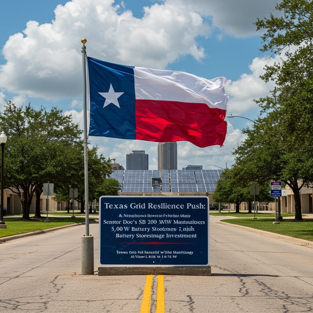 Texas Grid Resilience Push: Senator Doe's SB 200 Mandates 5,000 MW Battery Storage Investment