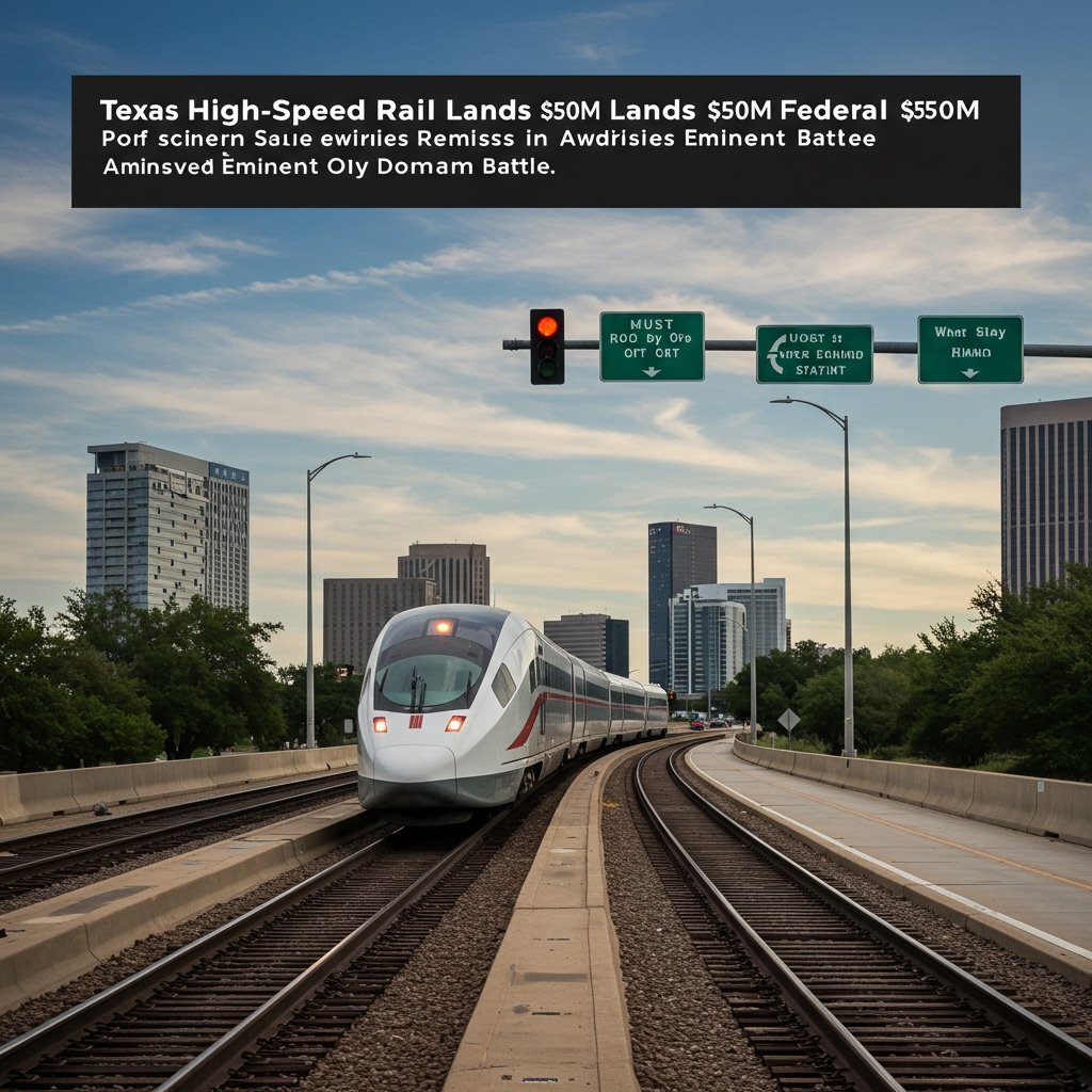 Texas High Speed Rail Lands $500M Federal Grant Amidst Renewed Eminent Domain Battle