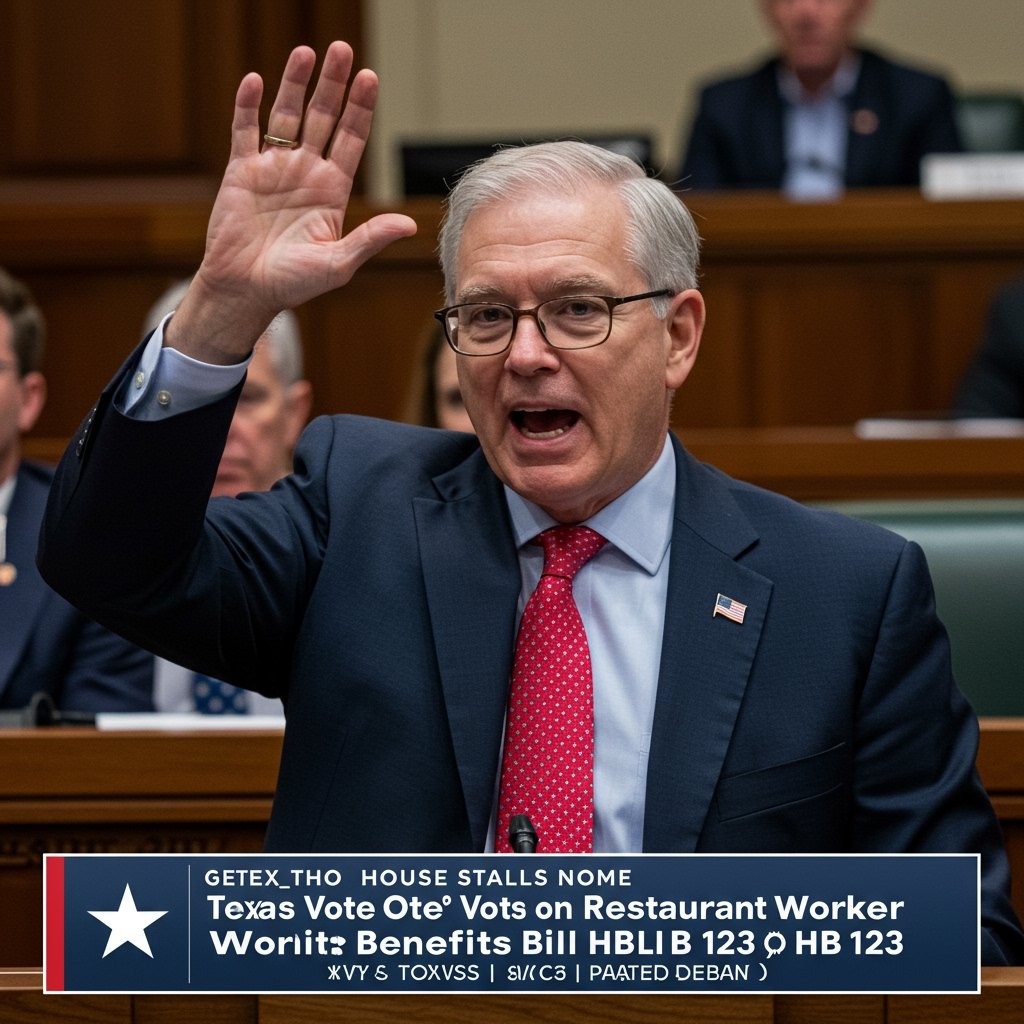 Texas House Stalls Vote on Restaurant Worker Benefits Bill HB 123 Amid Heated Debate