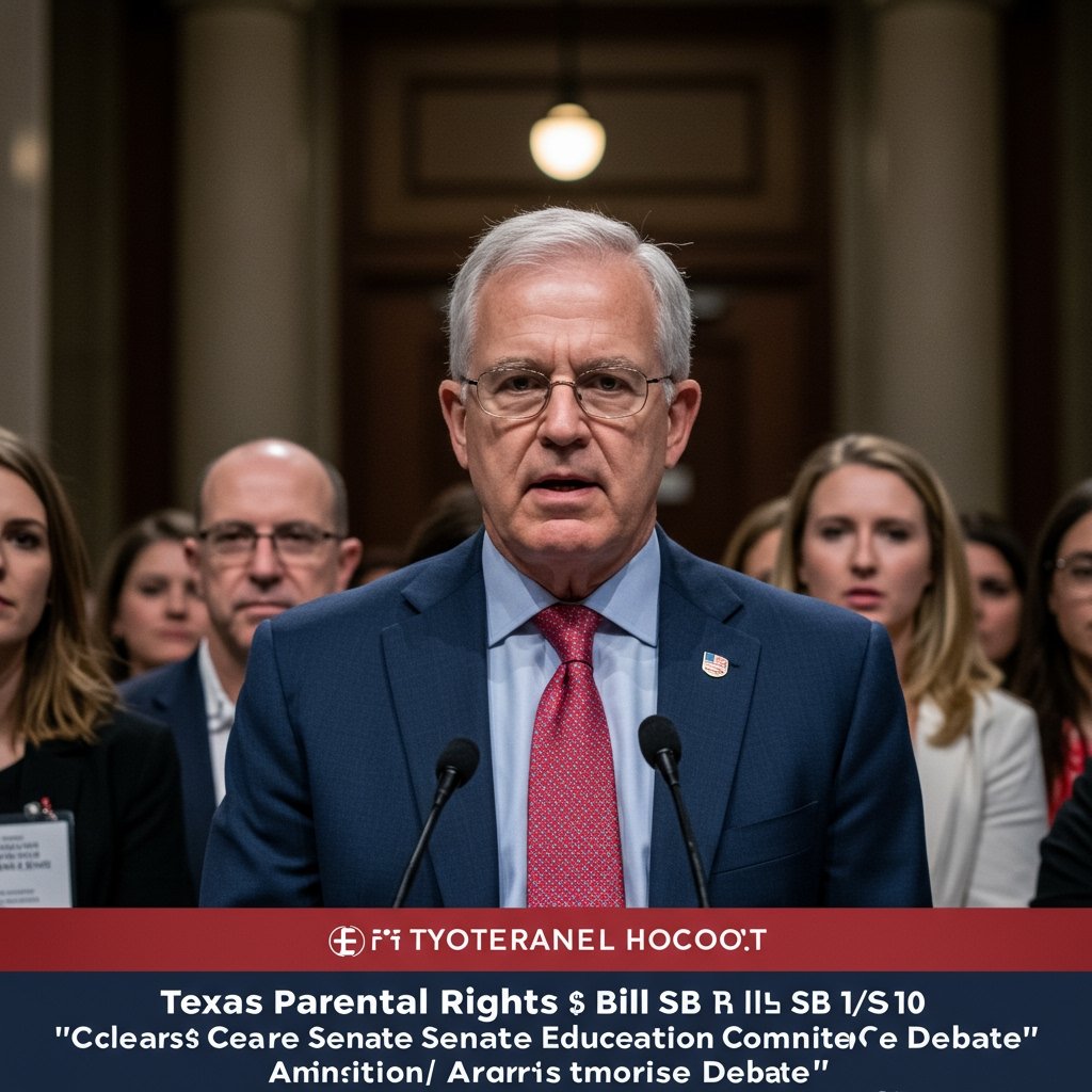Texas Parental Rights Bill SB 10 Clears Senate Education Committee Amidst Debate