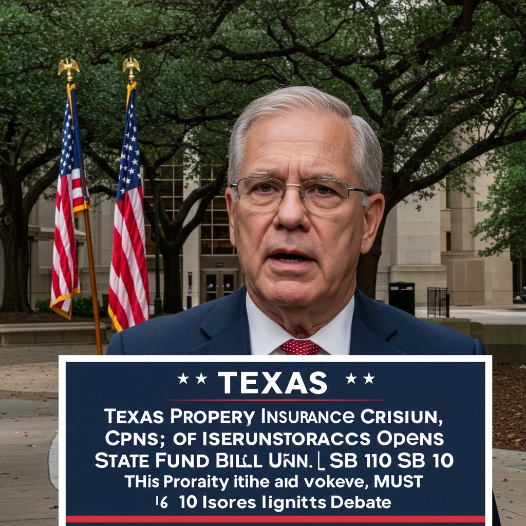 Texas Property Insurance Crisis: Special Session Opens, State Fund Bill SB 10 Ignites Debate
