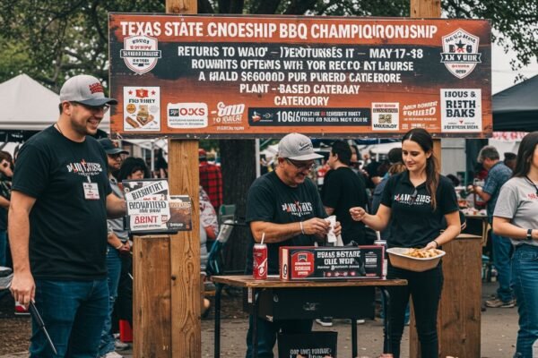 Texas State BBQ Championship Returns to Waco May 17 18 with Record $60,000 Purse and First Ever Plant Based Category