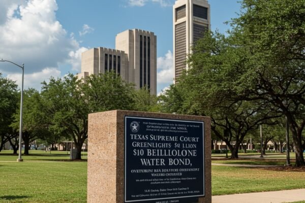 Texas Supreme Court Greenlights $10 Billion Water Bond, Overturning Lower Court