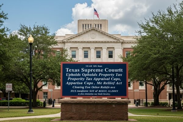Texas Supreme Court Upholds Property Tax Appraisal Caps, Clearing Path for Major Relief Act