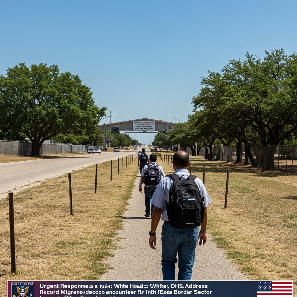 Urgent Response: White House, DHS Address Record Migrant Encounters in Texas Border Sector