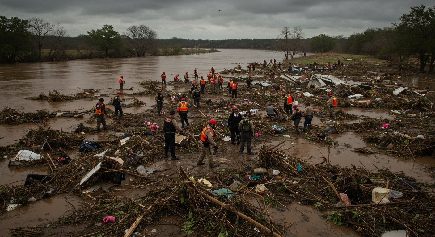 Catastrophic Central Texas Floods Leave Dozens Dead, Search Continues for Missing Campers
