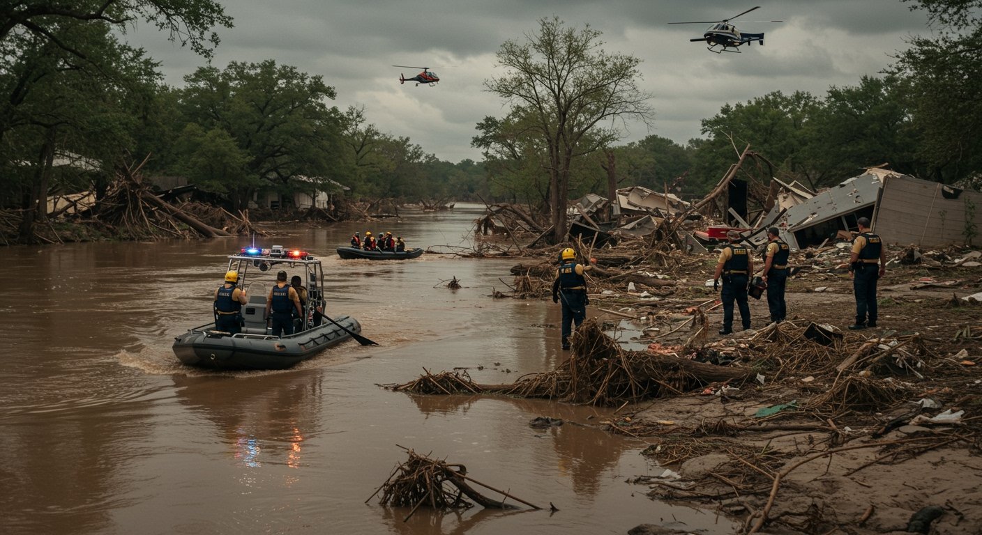 Central Texas Flood Death Toll Rises to 82, Search Continues for 10 Missing Campers