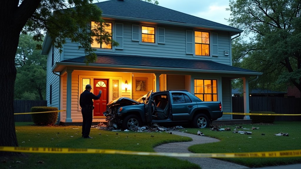 One Dead, One Critically Injured After Vehicle Plunges into Dallas Homes