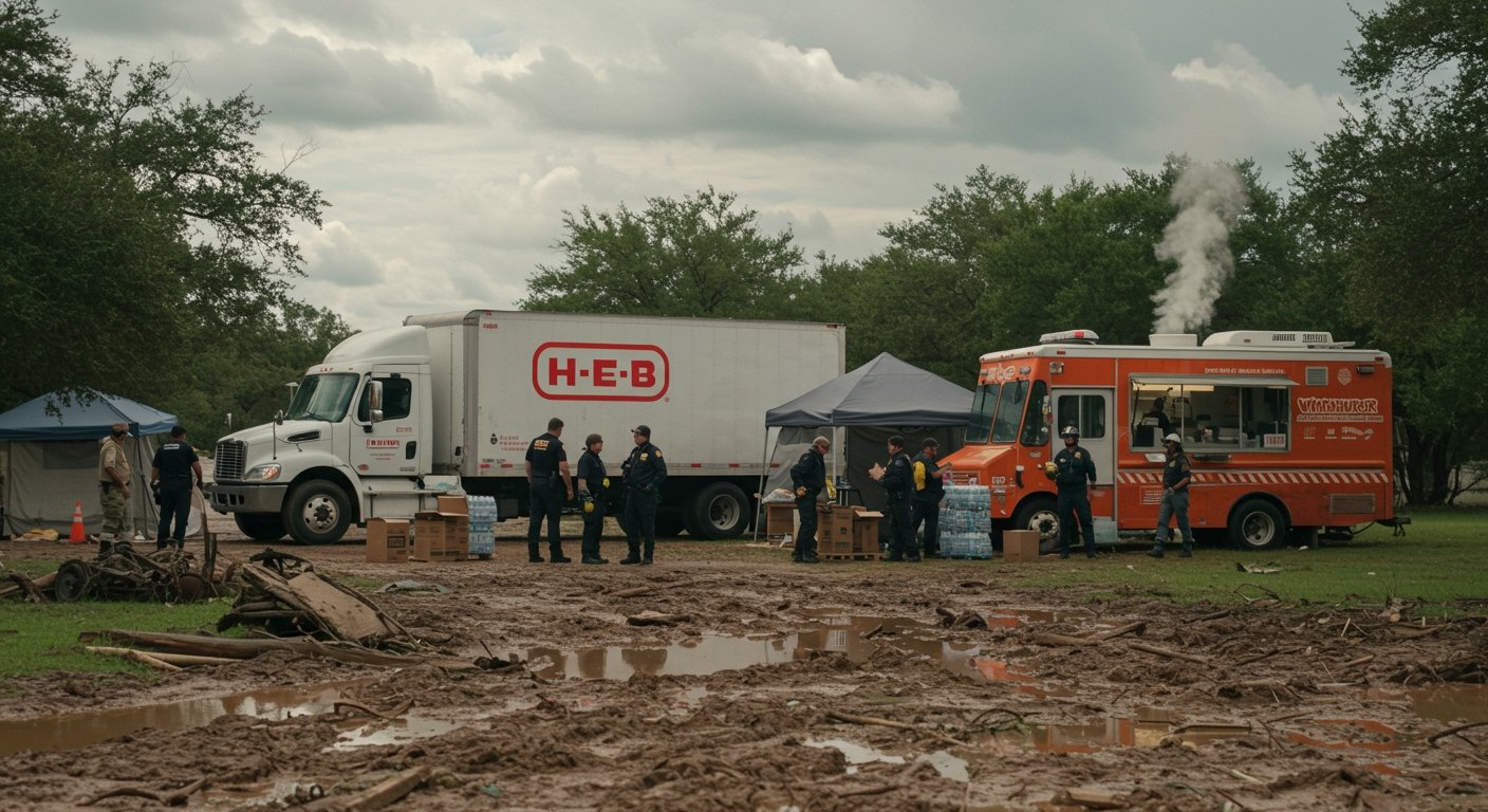 Texas Flood Tragedy: H E B and Whataburger Spearhead Corporate Relief Efforts in Wake of Devastation