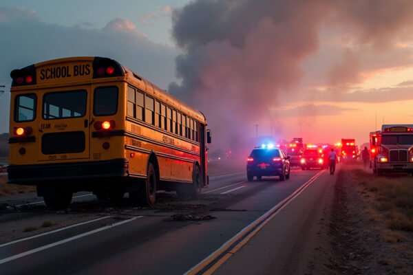 Dual School Bus Incidents Mar Texas's First Day of School, Injuring Students and Driver